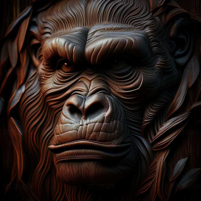3D модель Людиноподібні мавпи (STL)